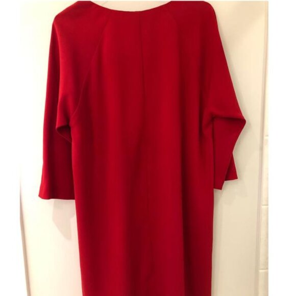 DKNY Red Shell Dress, Size S - Worn Twice, Office Perfect - Picture 2 of 3